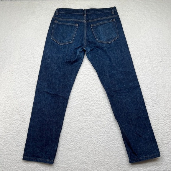 APC New Standard Slim Selvedge Denim Indigo Blue Size 29 x 26 Button Fly - Picture 10 of 12